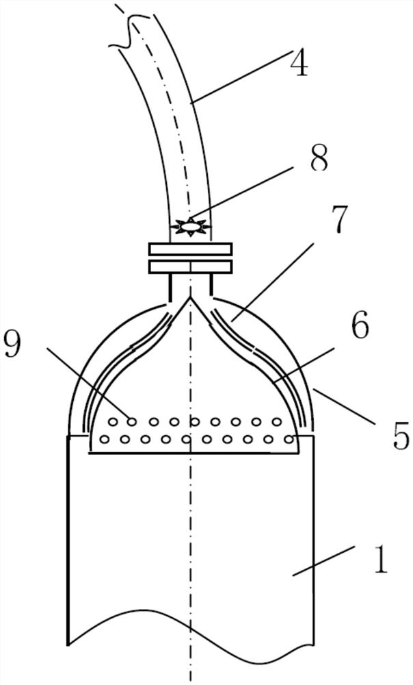 Multi-zone reactor with cyclone separator