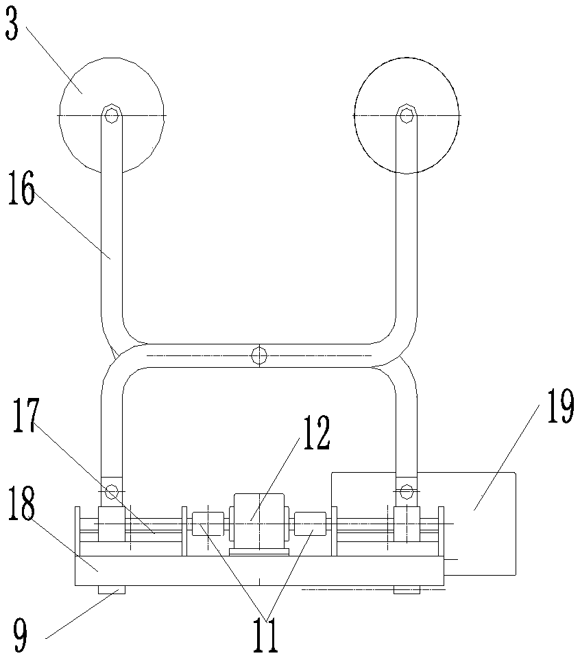 Brake test device for two-wheeled motorcycle