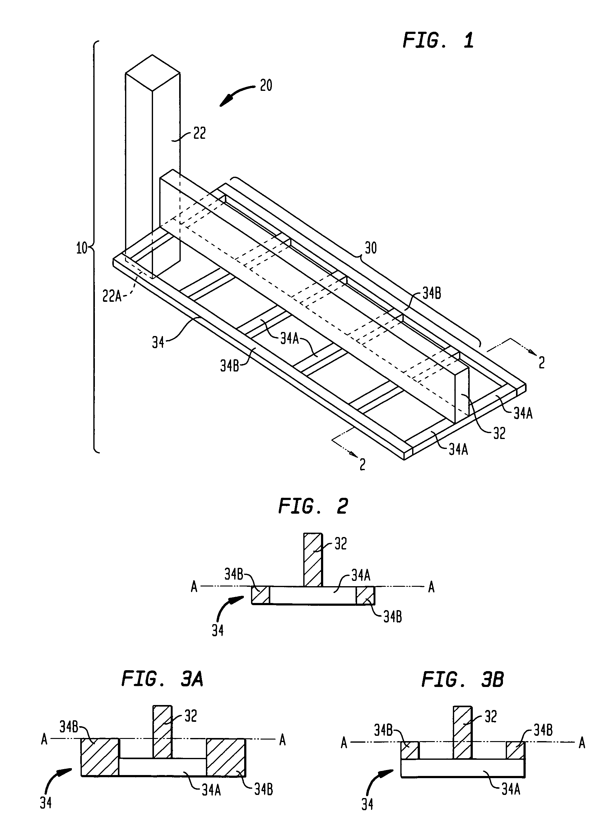 Portable form and method for using same for concrete strike-off