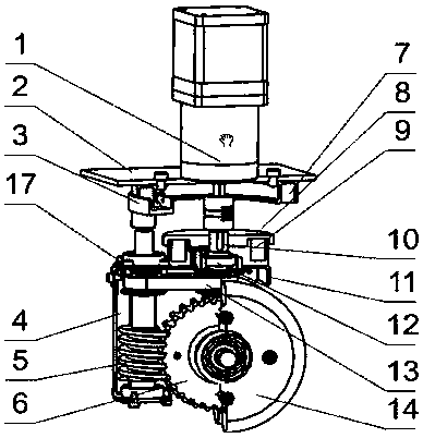 Electromechanical integrated novel omnibearing structure wheel device