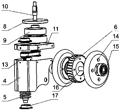 Electromechanical integrated novel omnibearing structure wheel device