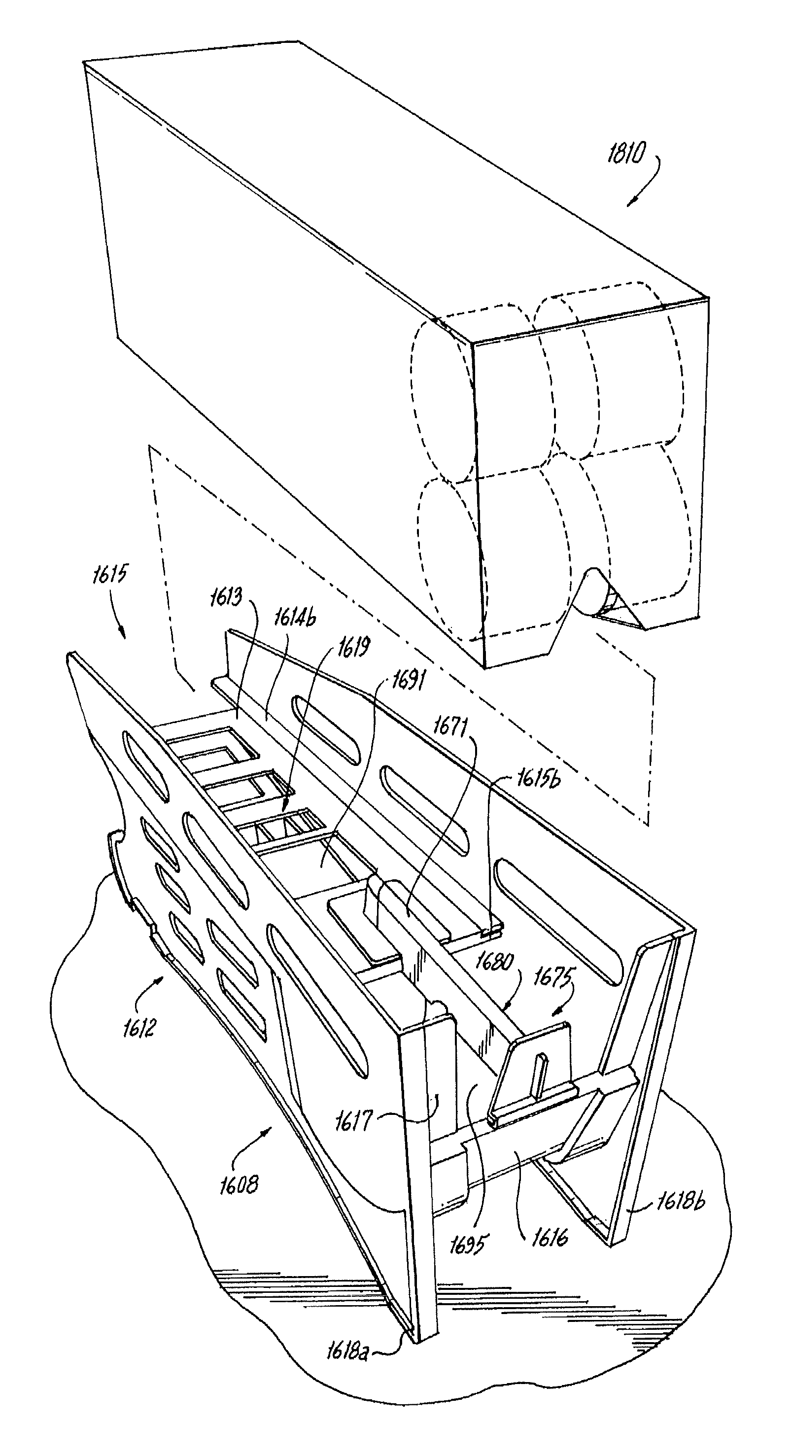 Display system, dispensing device and package for use therein