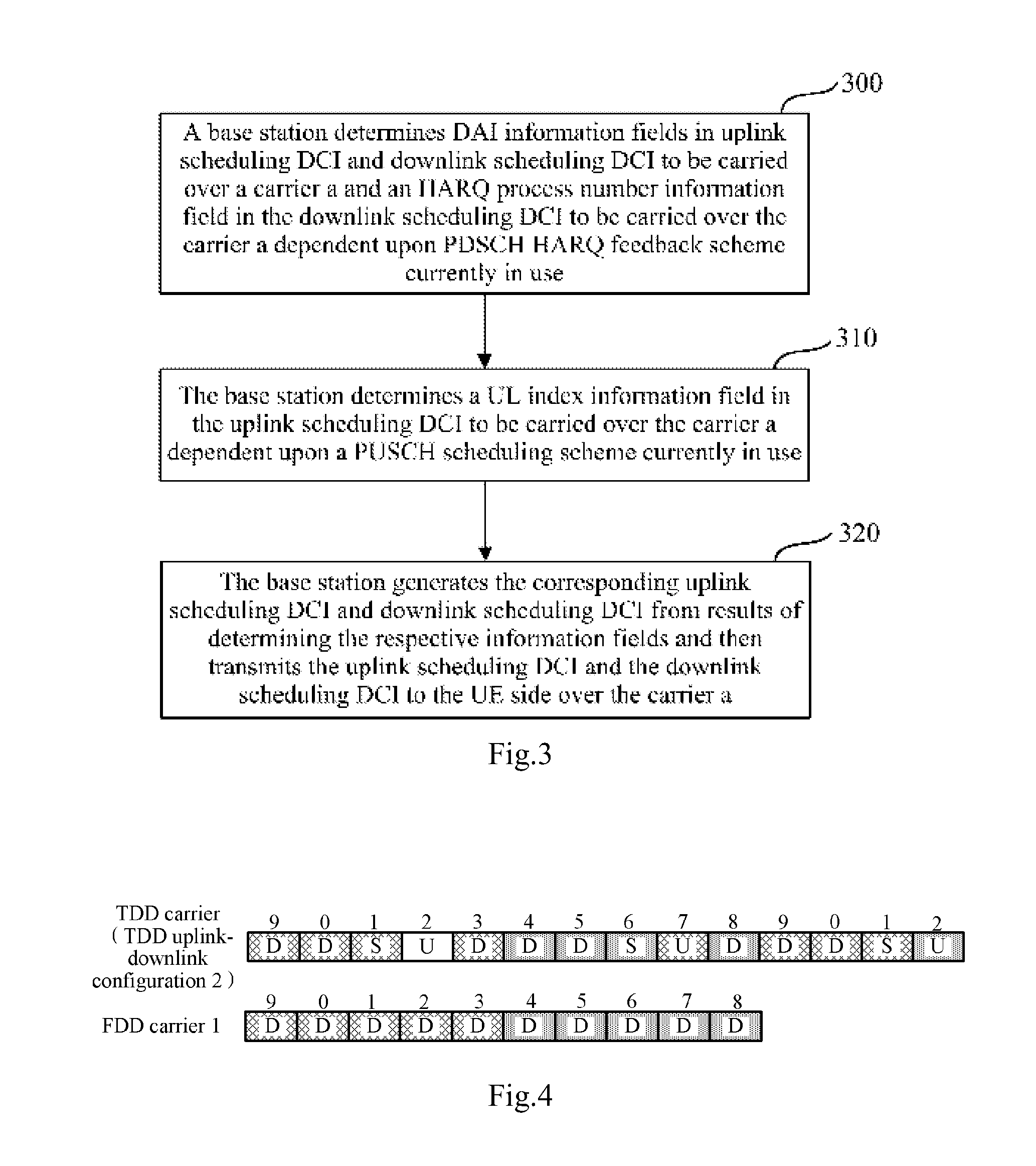 Downlink control signalling transmission method and device