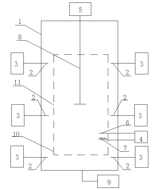 Device and method for extracting algal polysaccharide by ultrasonic-assisted extraction