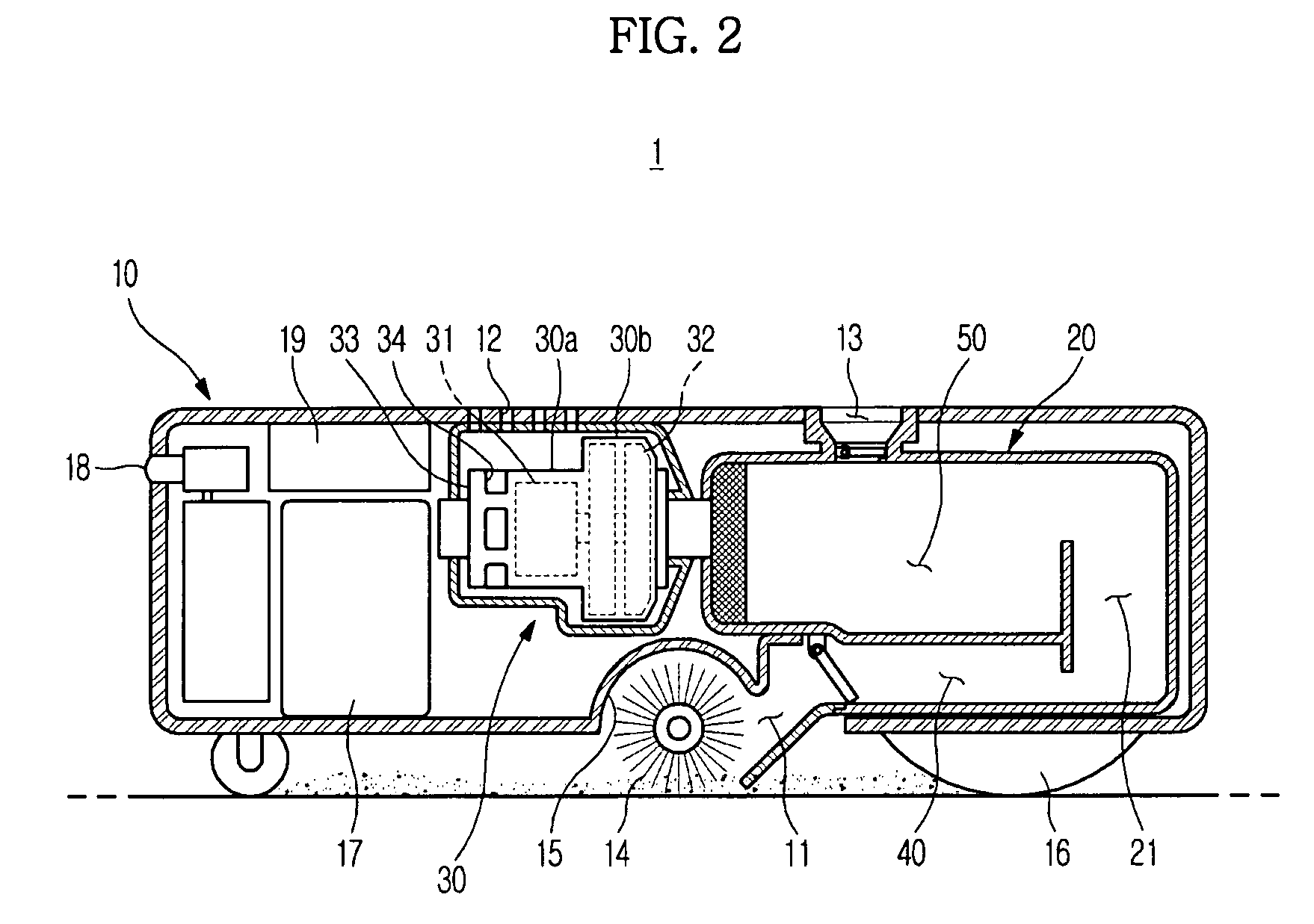 Robot cleaner with improved dust collector