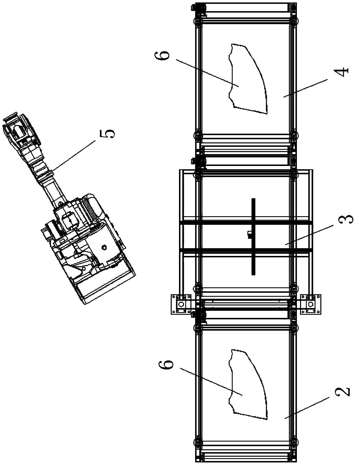 A glass transfer system based on robot vision