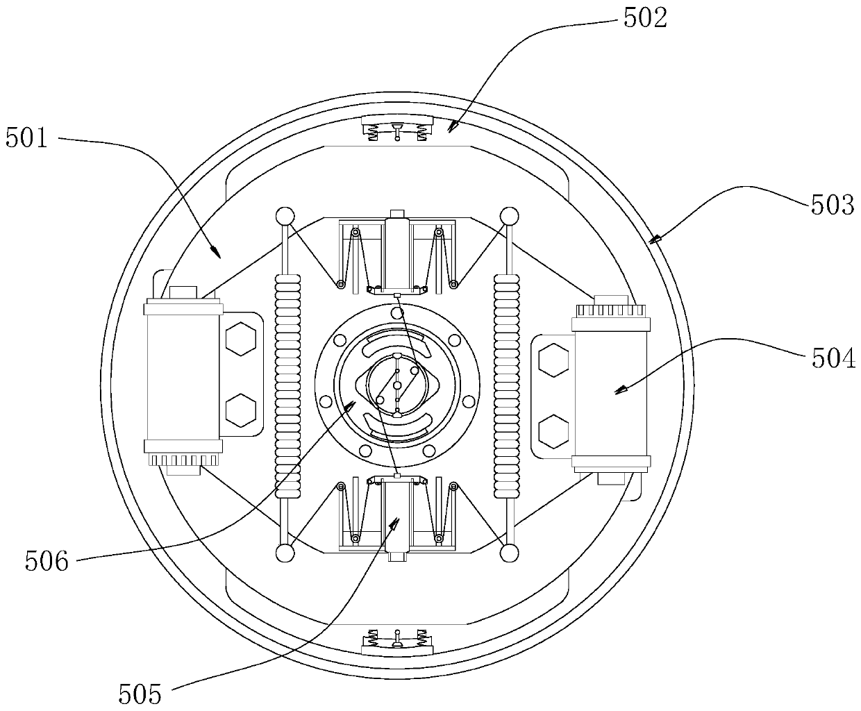 Leveling anti-slip device for car elevator