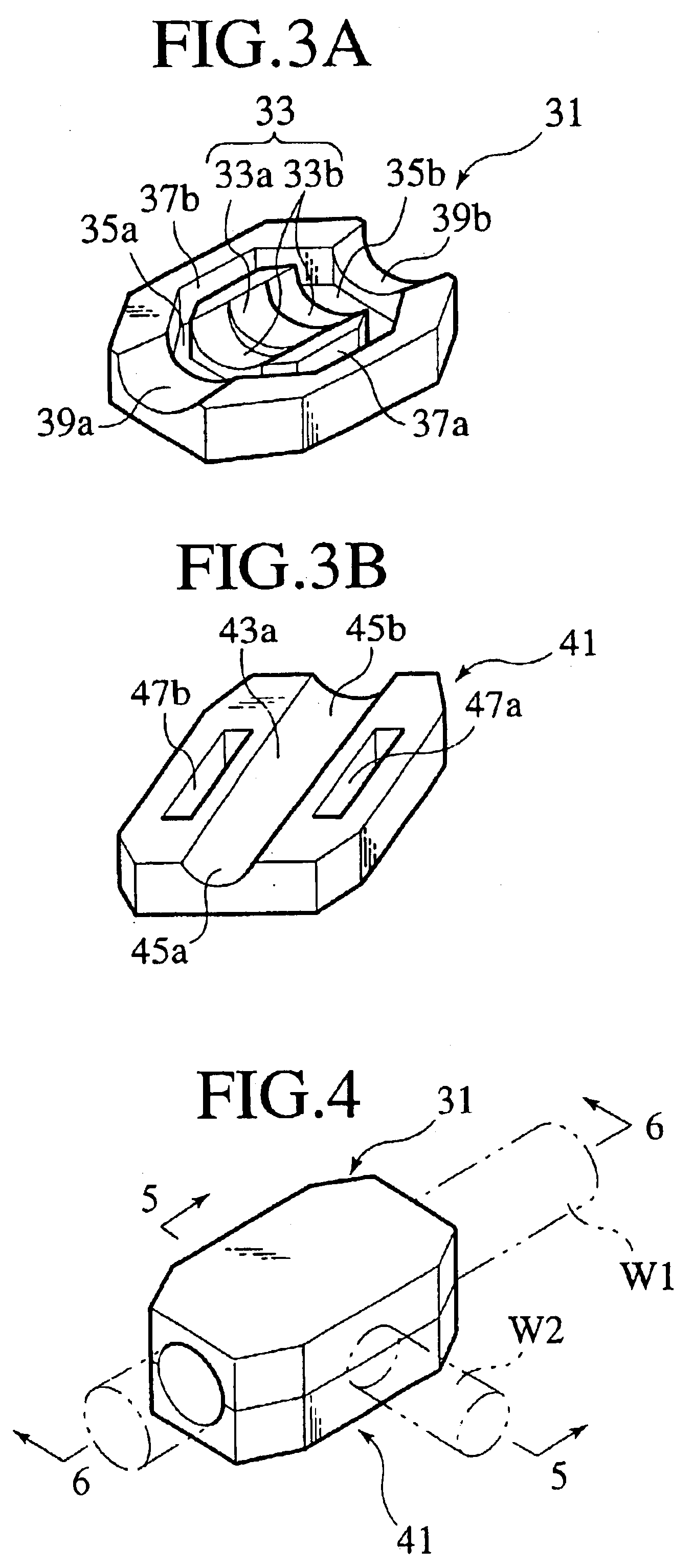 Recessed resin tips used in a connecting method