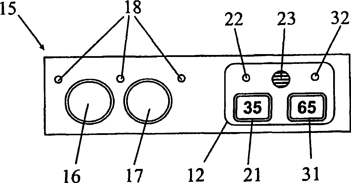 A device, a method and a vehicle for showing at least one load-related parameter