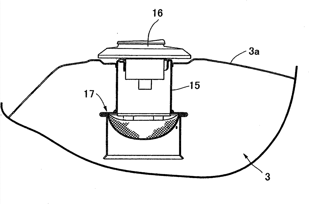 Fuel filling device for vehicle fuel tank