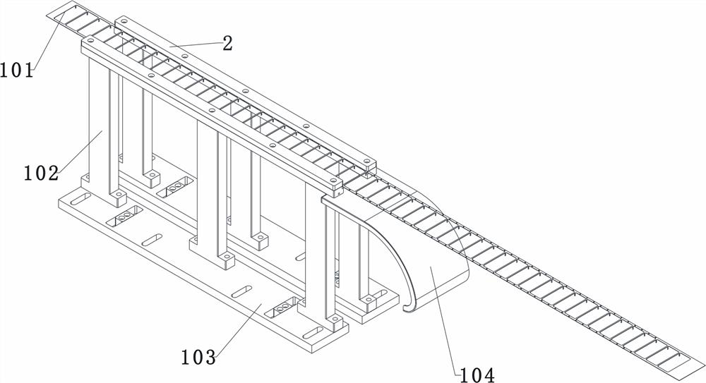 Automatic blanking machining mechanism for material strap