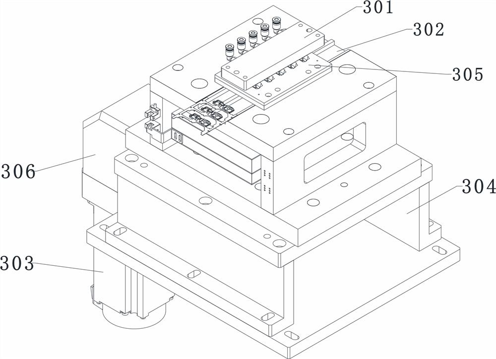 Automatic blanking machining mechanism for material strap