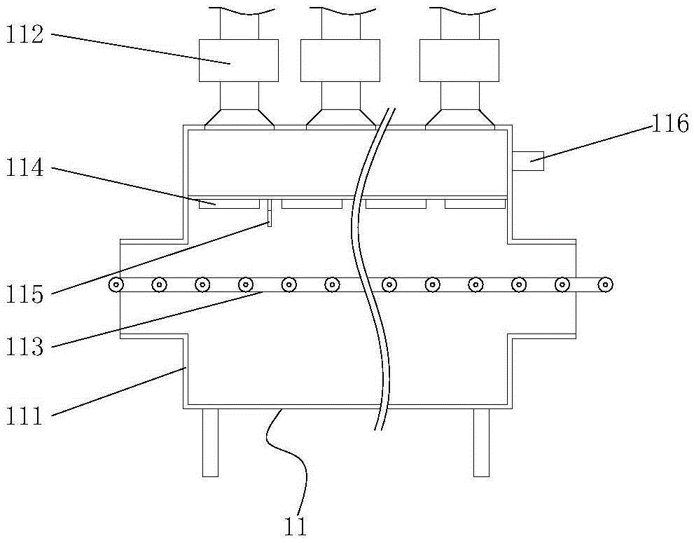 A kind of production equipment of latex pad