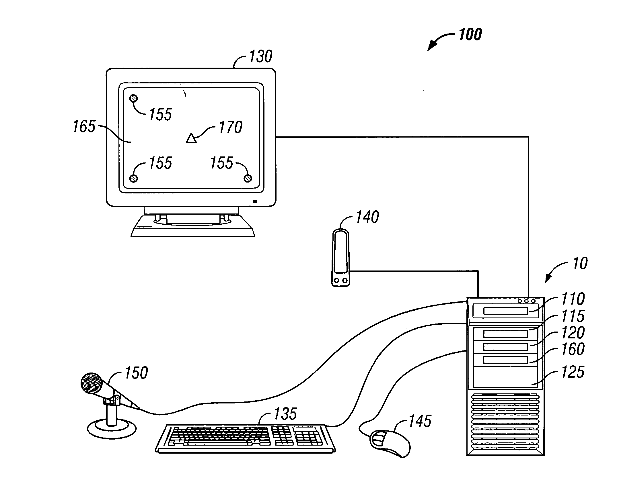 Method for establishing fixation employing speech recognition