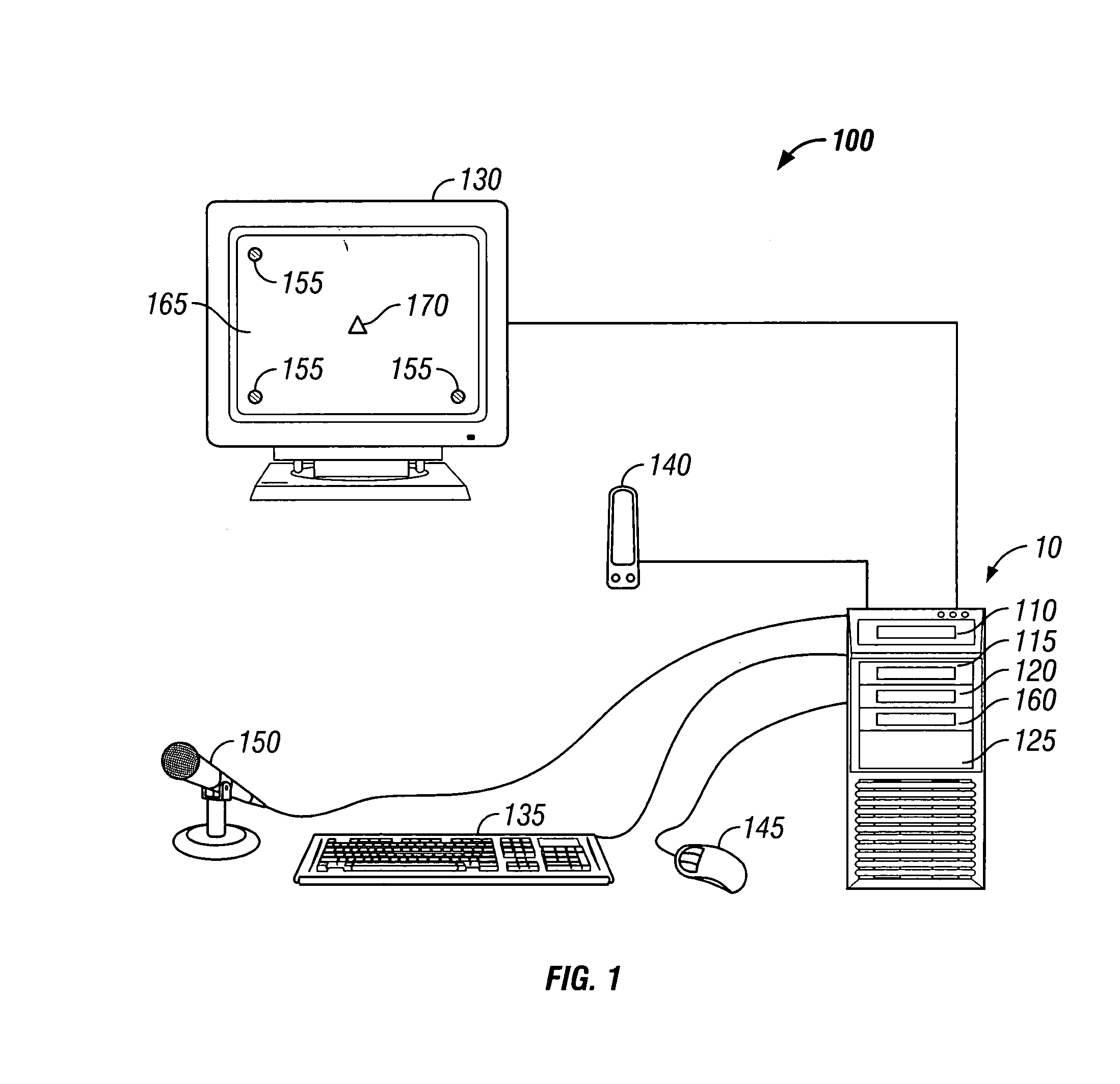 Method for establishing fixation employing speech recognition