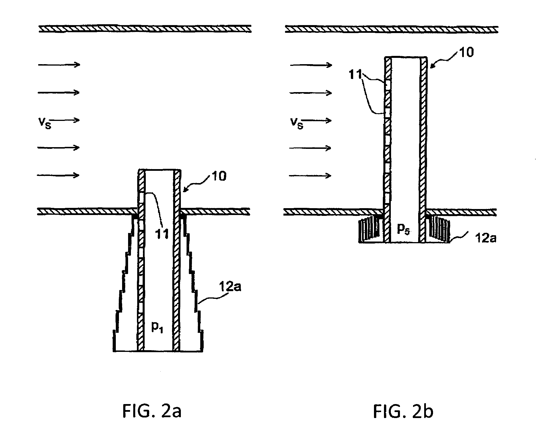 Measuring arrangement for flow measurement in a channel