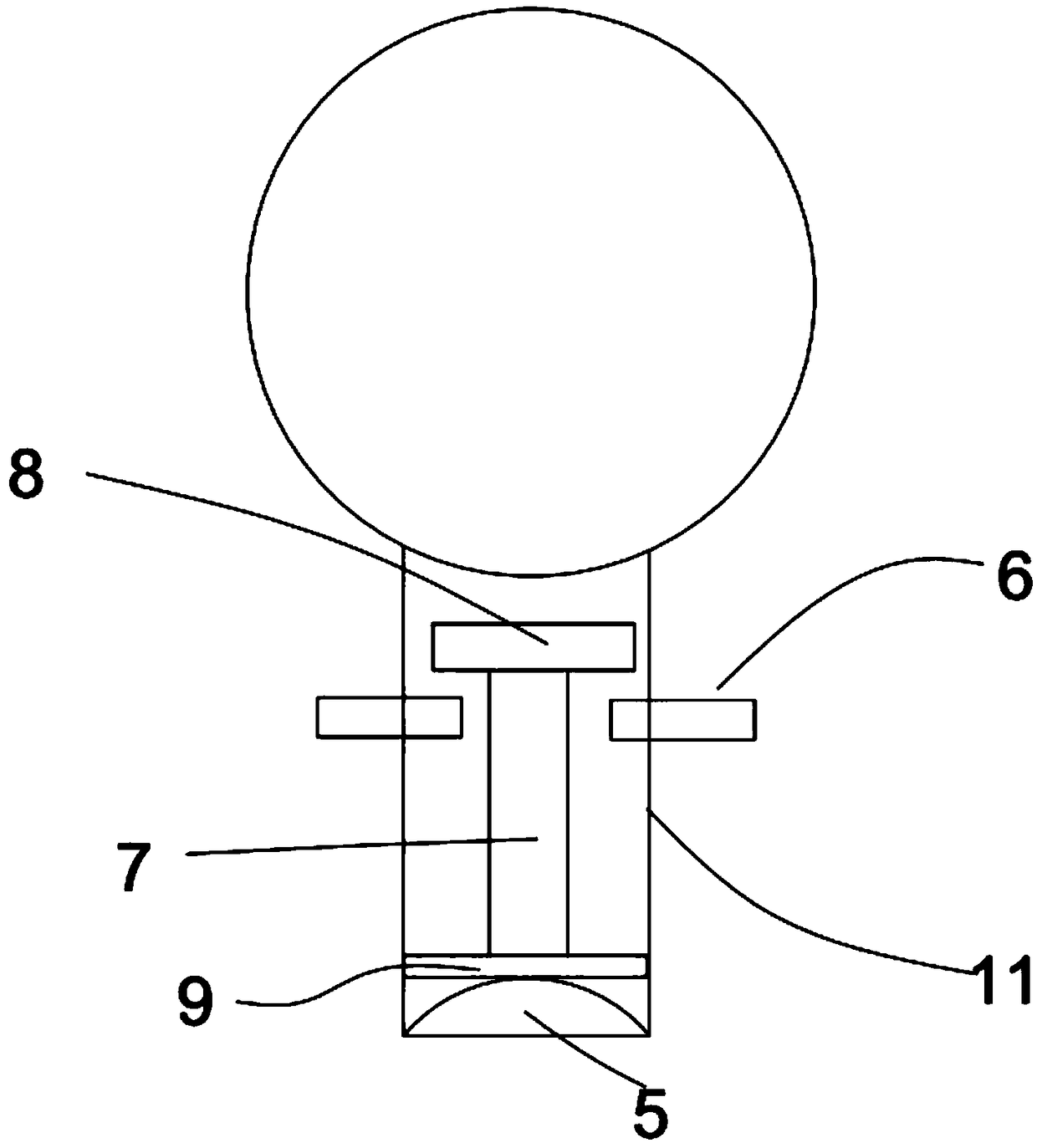 Welding gas low-pressure early warning device