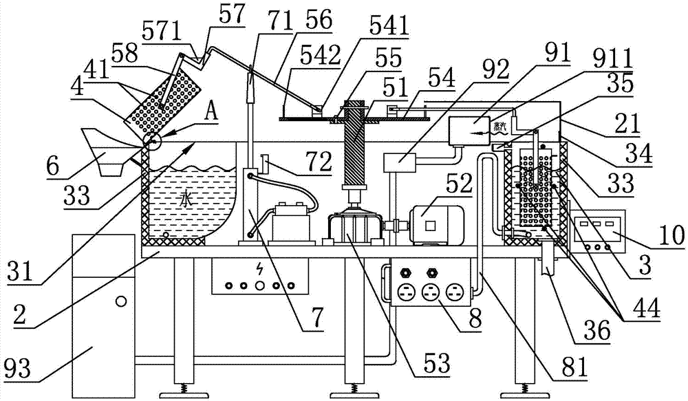 Automatic numerically-controlled sliced noodle production device