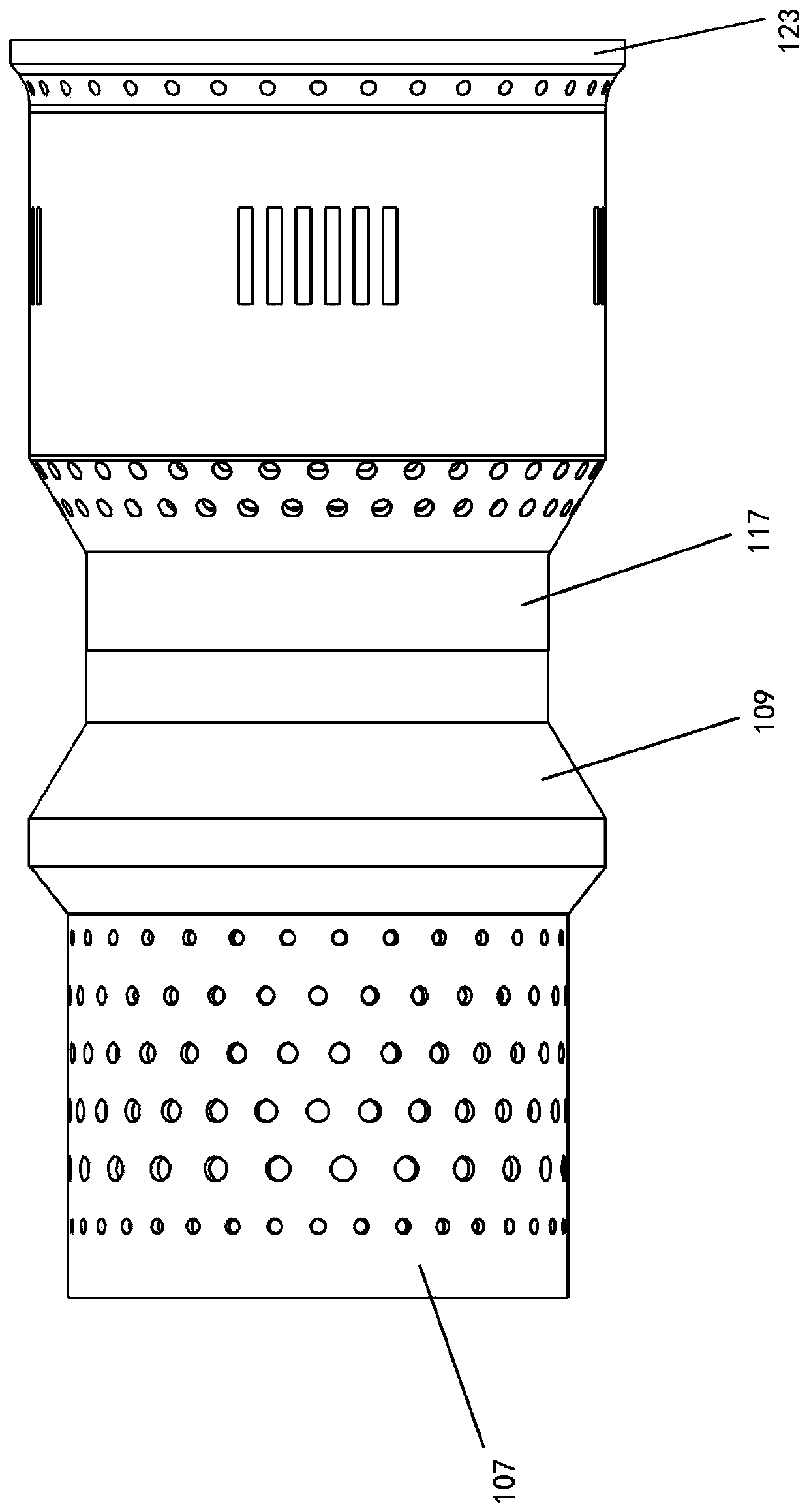 All-in-one machine for gas purification