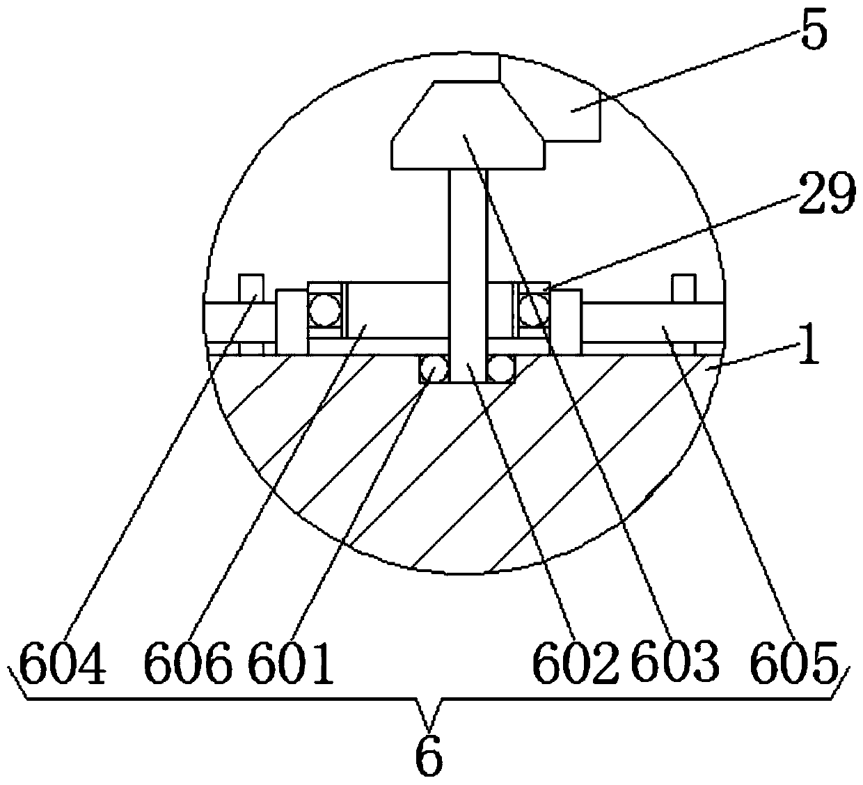 A kind of anti-diffusion tunnel surrounding rock blasting blasthole slag cleaning device