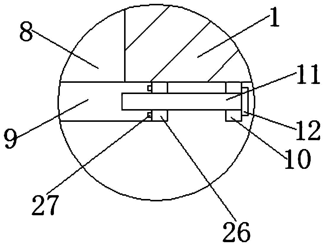 A kind of anti-diffusion tunnel surrounding rock blasting blasthole slag cleaning device