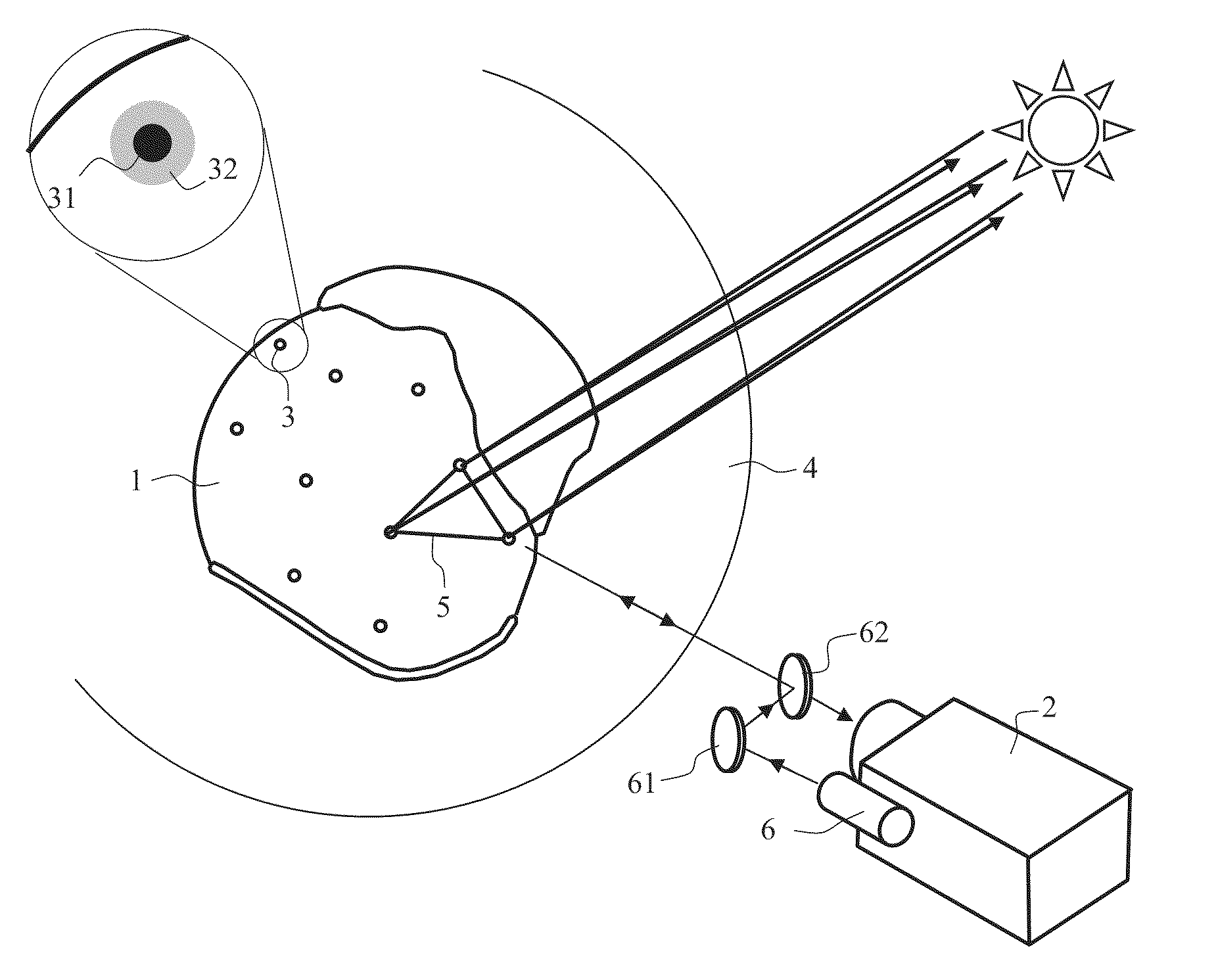 Optical Helmet-Position Detection Device Having a Large Dynamic Range