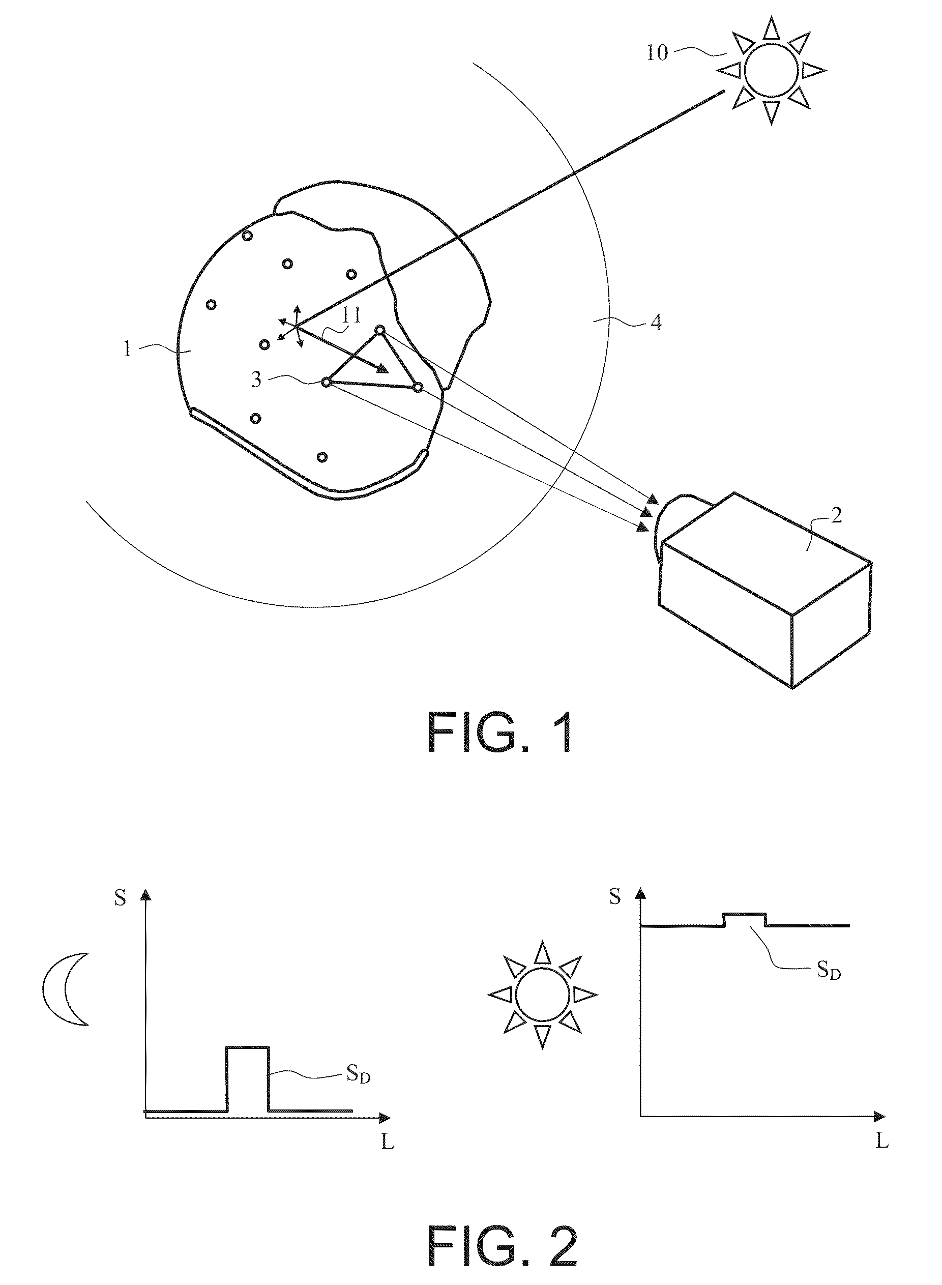 Optical Helmet-Position Detection Device Having a Large Dynamic Range