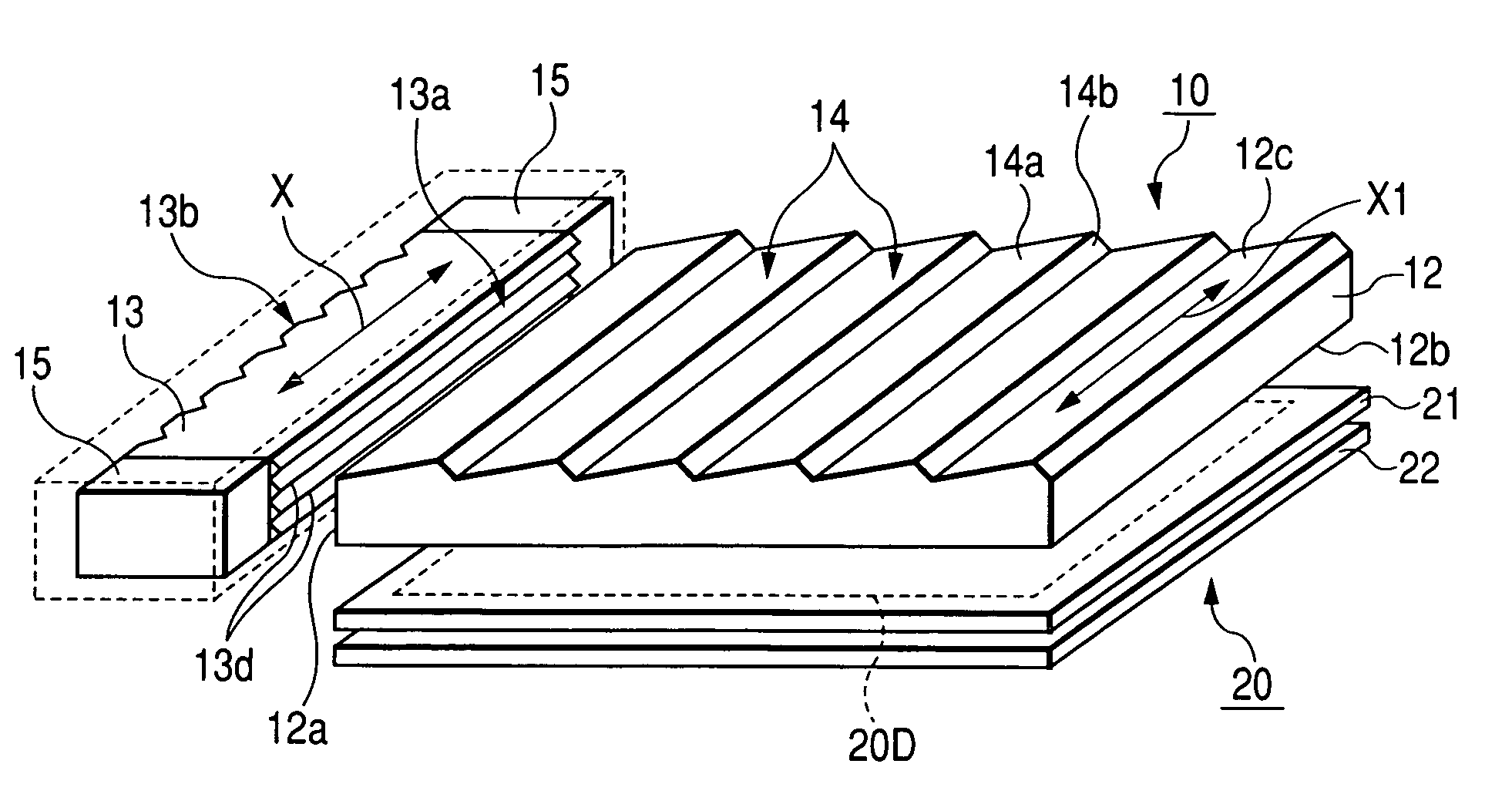 Surface emitting device and liquid crystal display device