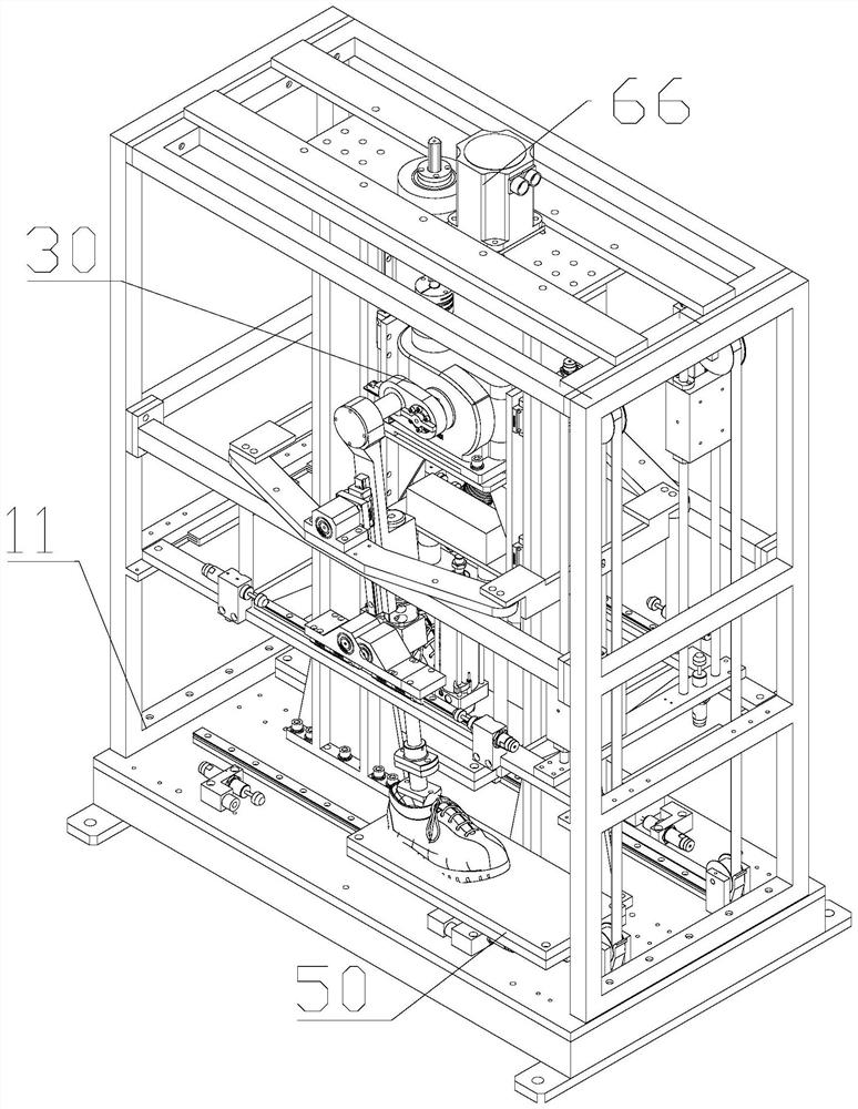 A dynamic walking simulation tester for whole shoes