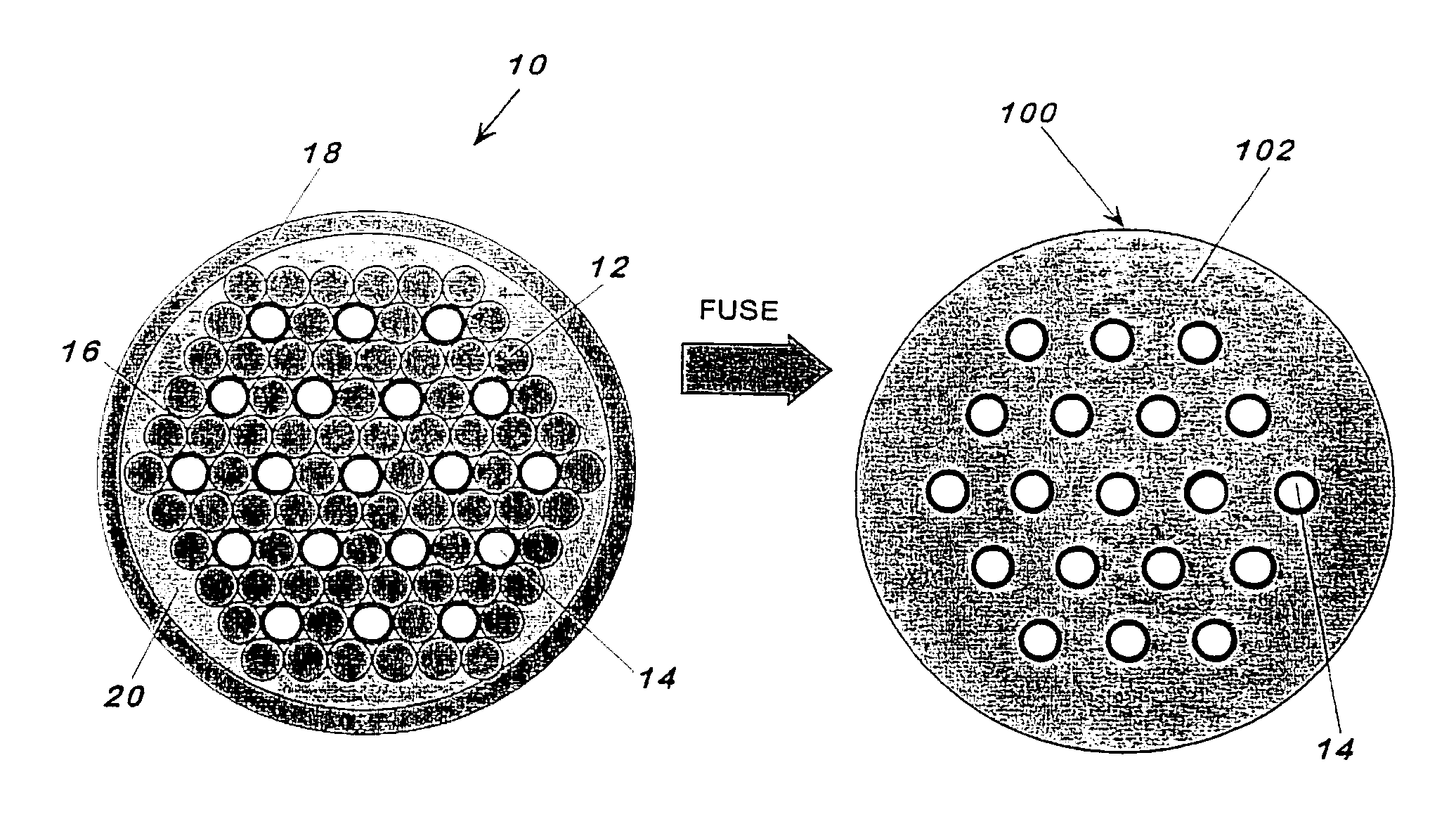 Fused Array Preform Fabrication Of Holey Optical Fibers