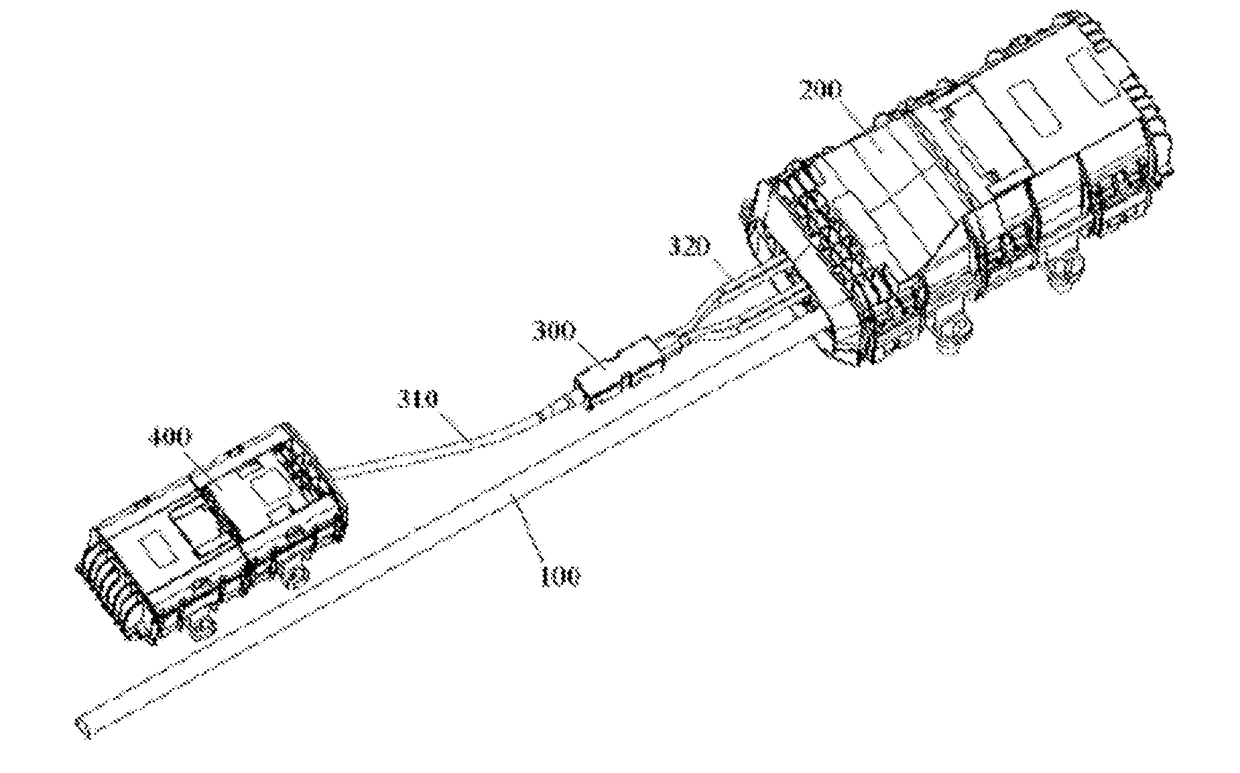 Optical cable wiring system and opticalcable connecting component