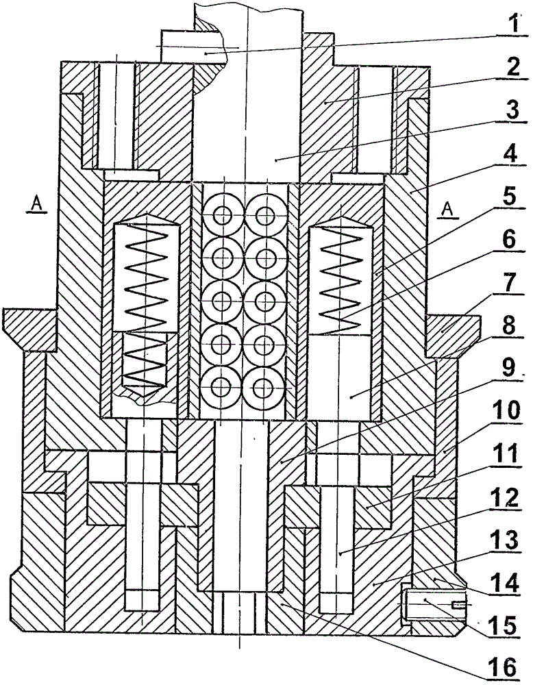 Anti-theft lock core of key and code mixed structure