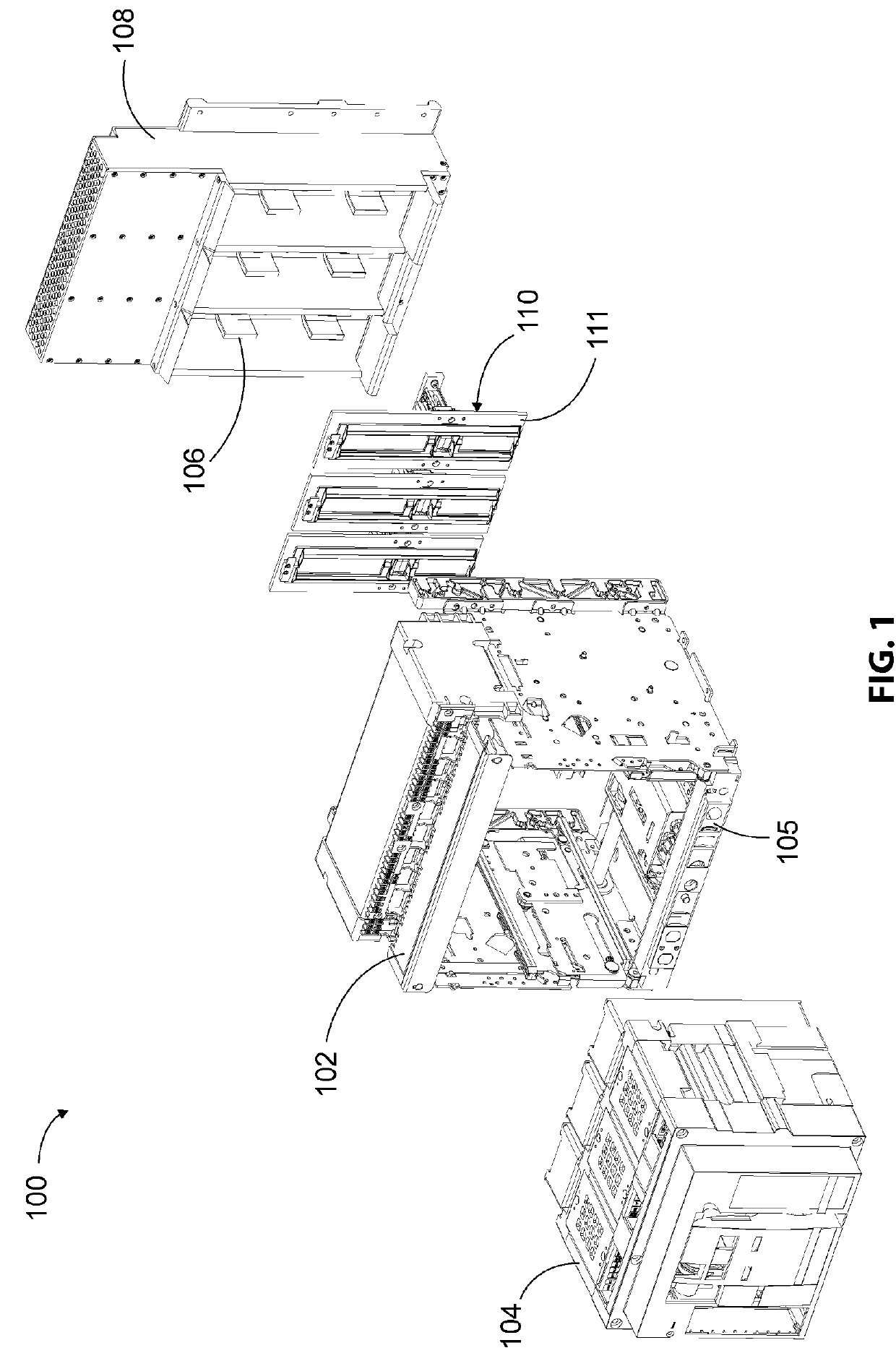 Independent shutter system for rack-in breakers