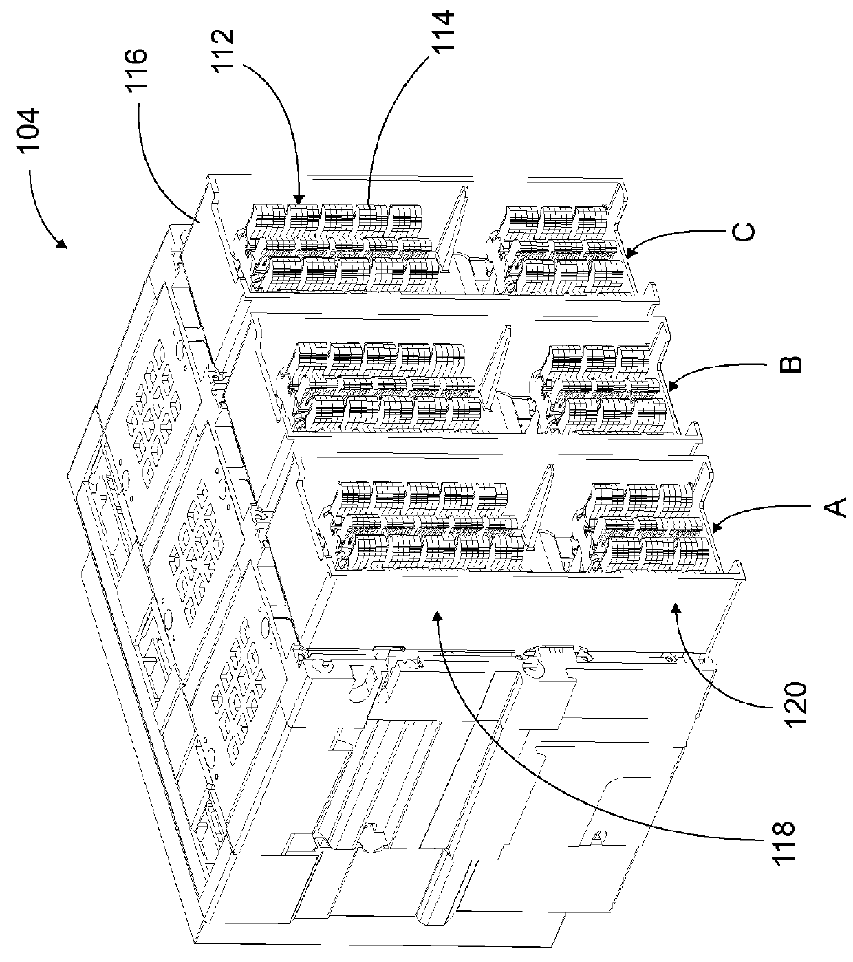 Independent shutter system for rack-in breakers