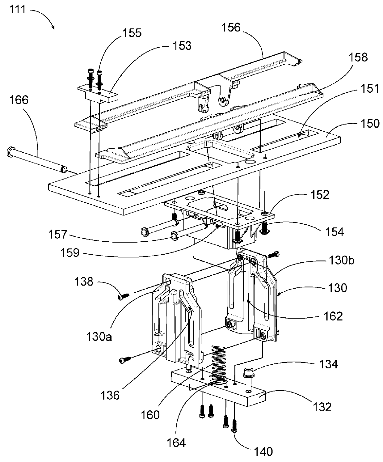 Independent shutter system for rack-in breakers