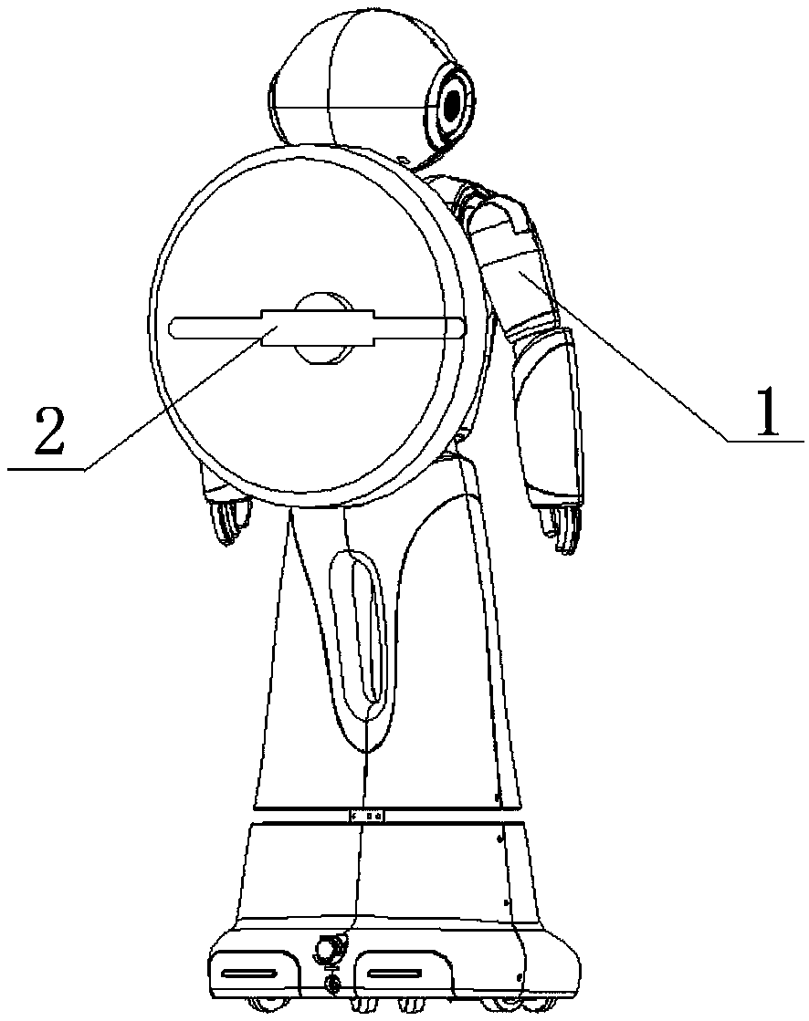 Robot holographic 3D image display method