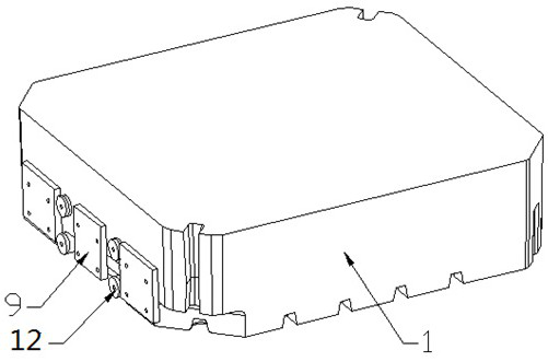 General sand core structure and usage method of supercharger on foundry production line