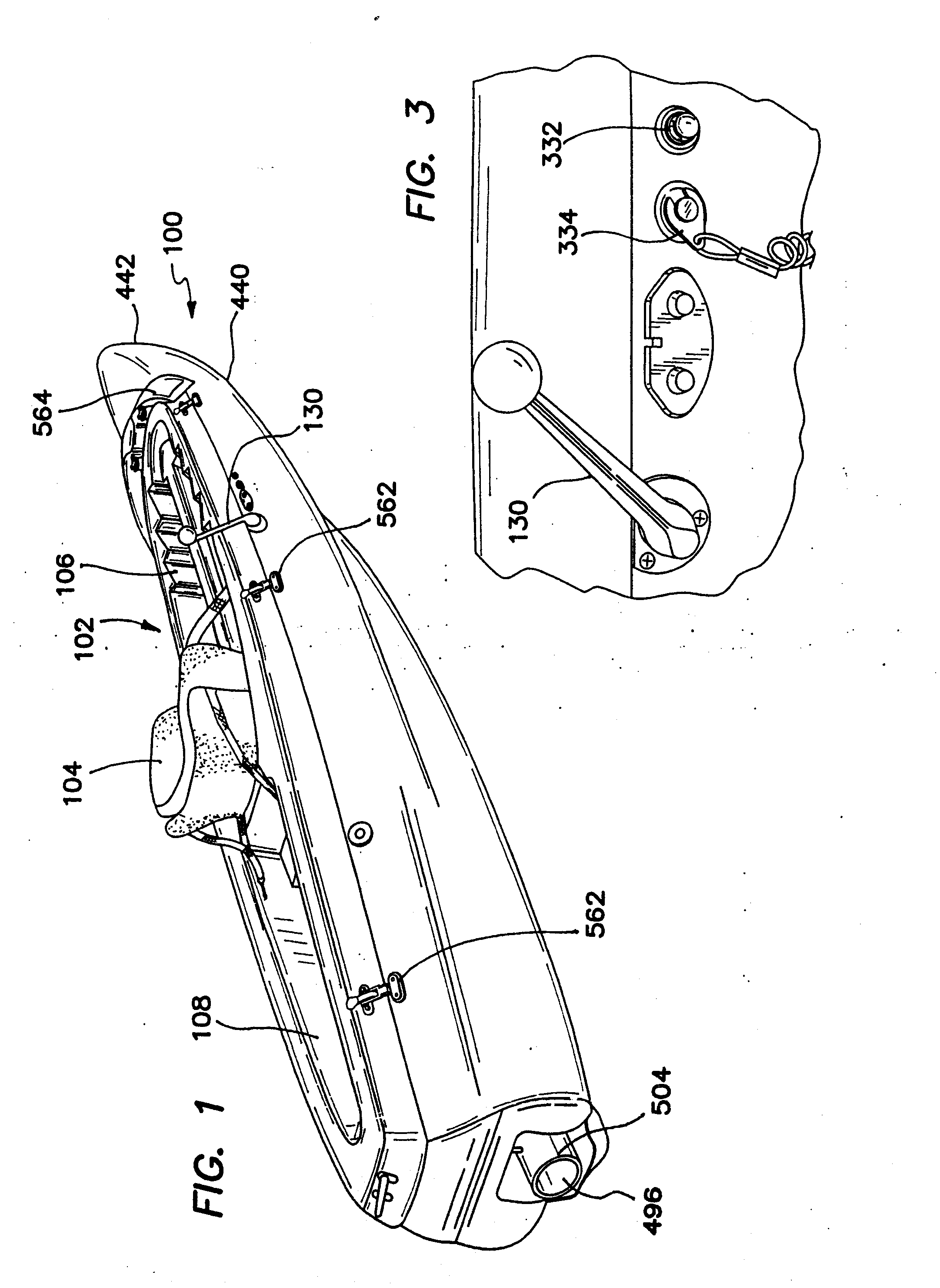 Powered kayak-like boat