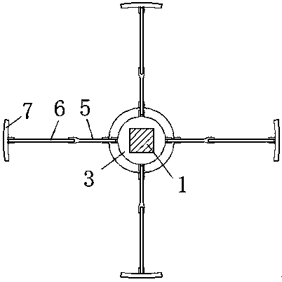 A flange welding tooling device