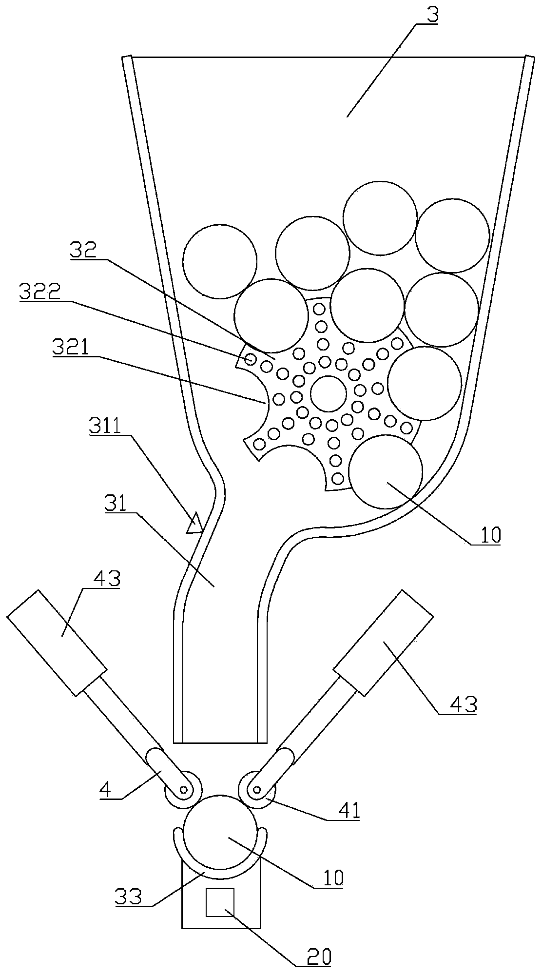 Horizontal push type cigarette tipping paper hole detecting device