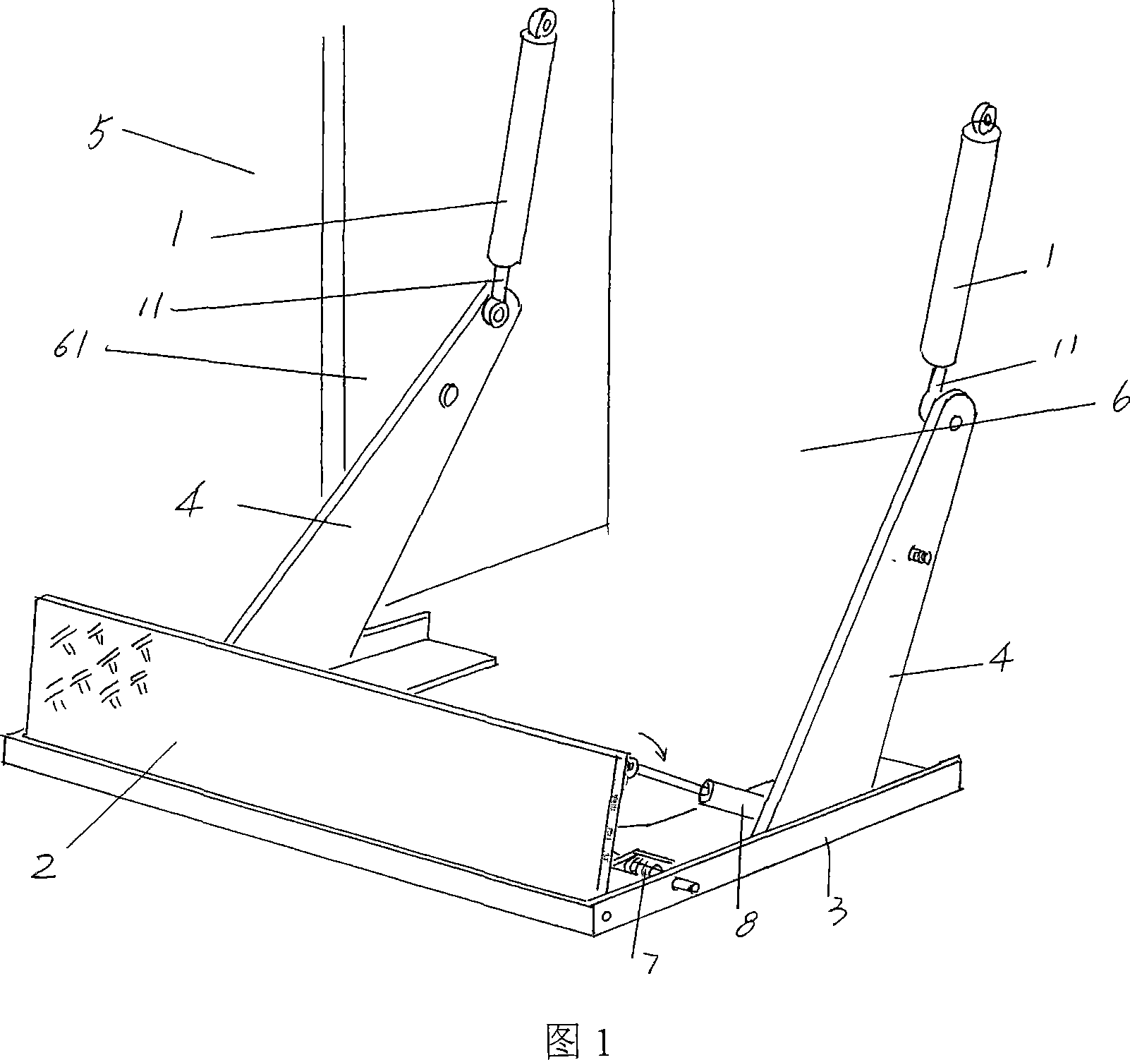 Linkage wood clapper structure