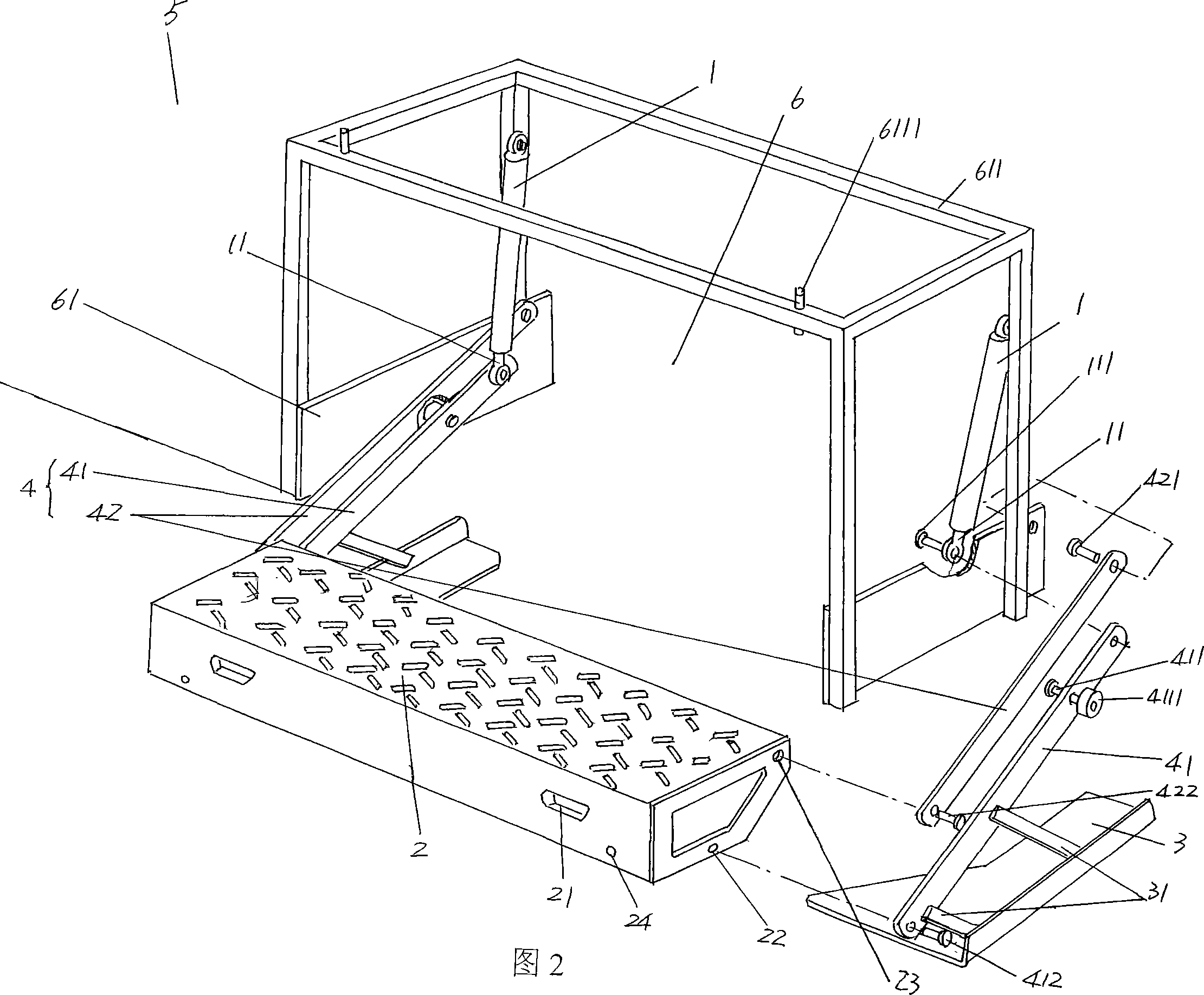 Linkage wood clapper structure