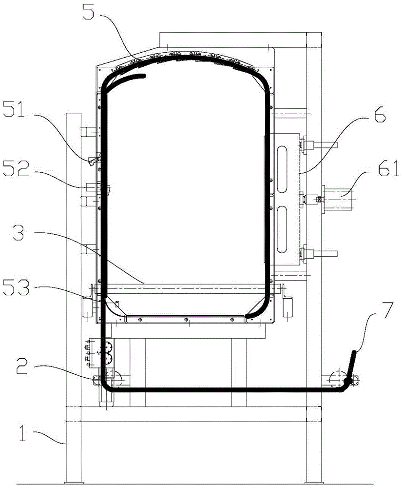 Automatic strap threading system