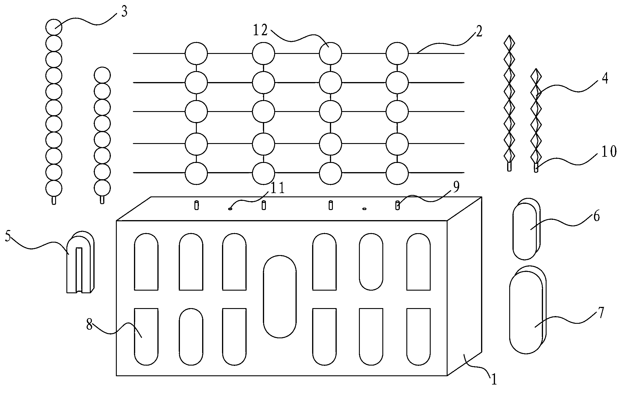 Gram positive bacteria cell wall model teaching aid