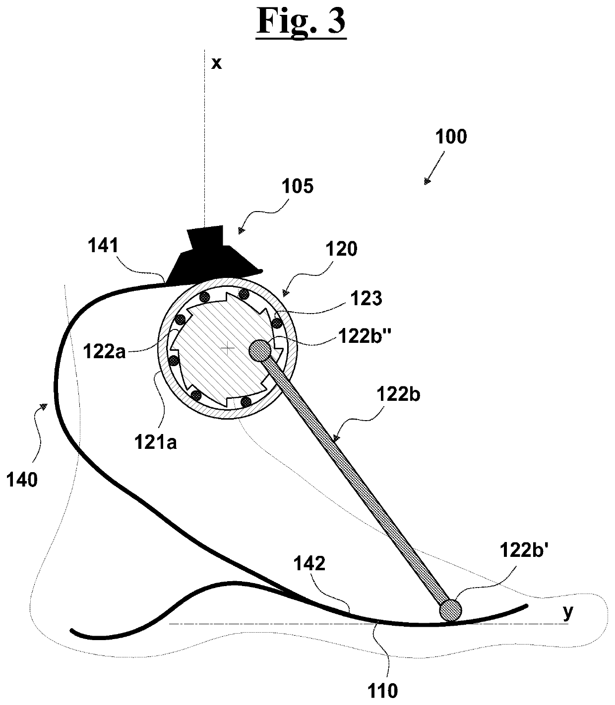 Wearable robotic device for moving a user