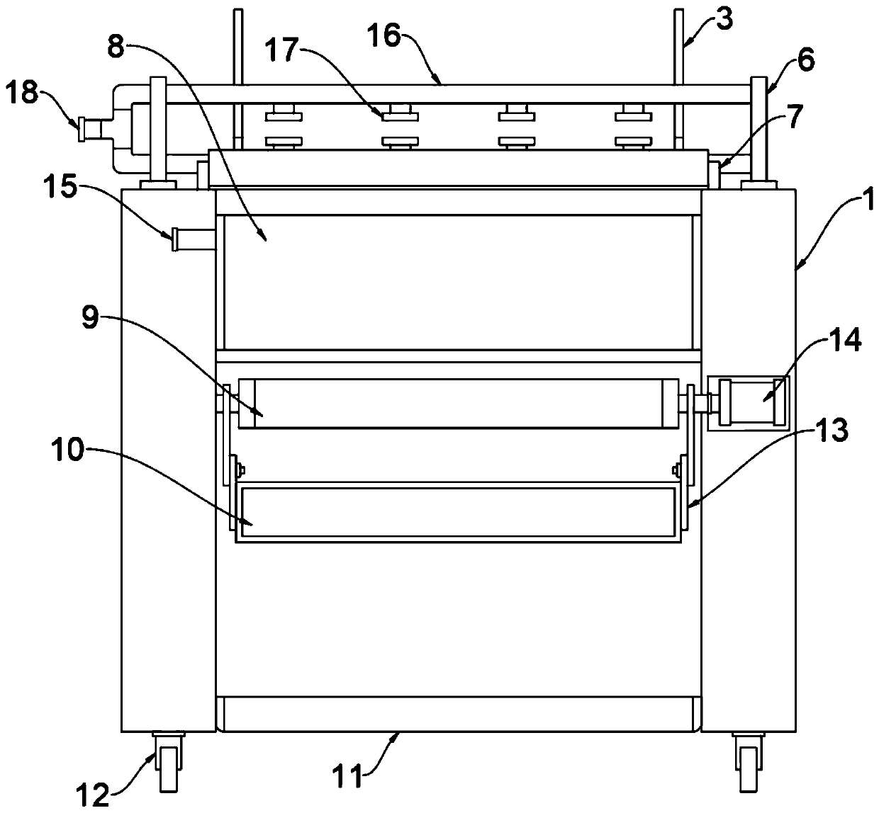 Water-saving and environment-friendly water-washing pre-shrinking machine