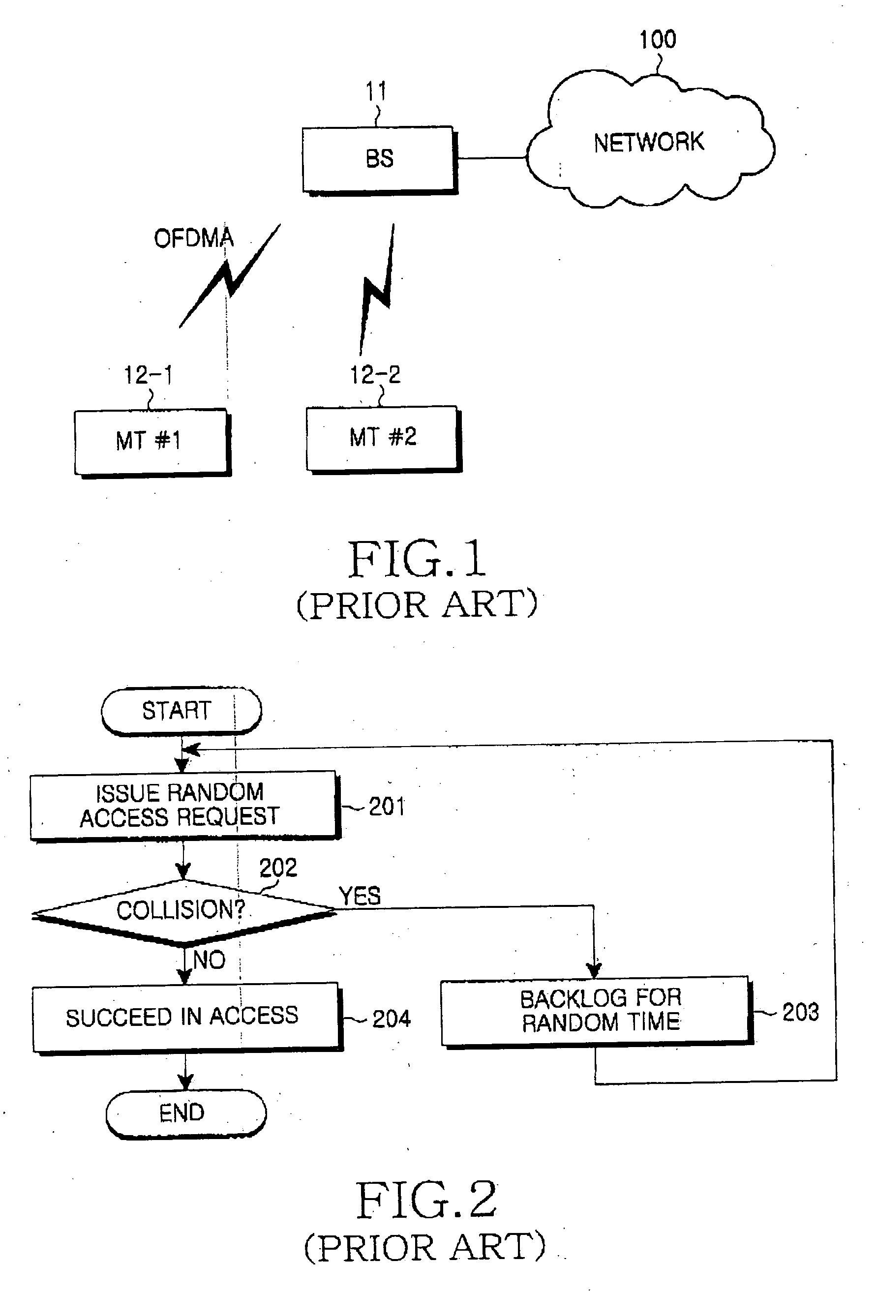 Random access method in multi-cell OFDMA networks