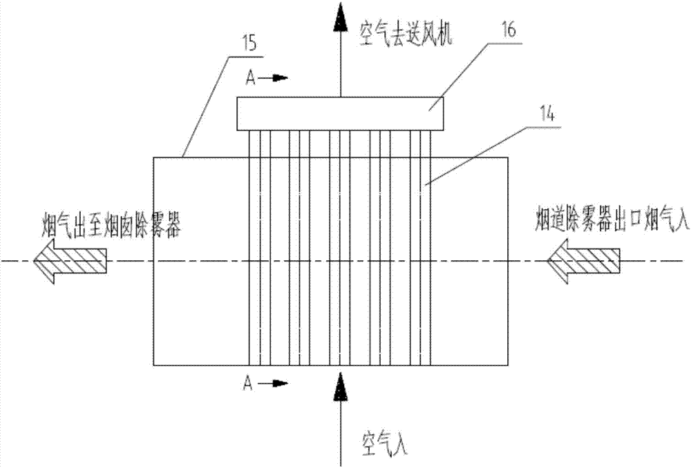 Energy and water saving system for wet desulphurization system