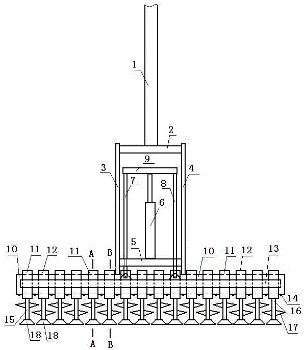 Cement soil mixing and stirring drilling machine