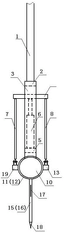 Cement soil mixing and stirring drilling machine